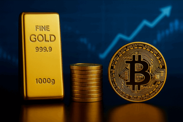 مقایسه بازدهی طلا با رمز ارزها
